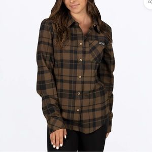 FXR Timber Flannel Shirt Bronze/Black